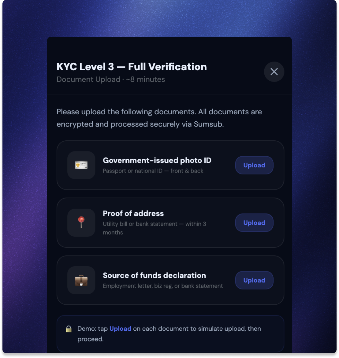 Step 1: Complete your KYC